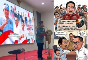 Keterangan foto : Doni Ardon Ketua SMSI Kabupaten Bekasi