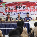 Keterangan foto : Forum Pembauran Kebangsaan (FPK) Kabupaten Bekasi menggelar program Goes To School di SMP Negeri 5 Tambun Utara, Sabtu (10/10/2026).