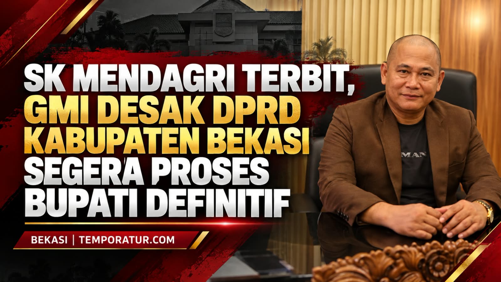 Keterangan foto : H.Riden Bahrudin Ketua Umum Gabungan Masyarakat Indonesia (GMI)