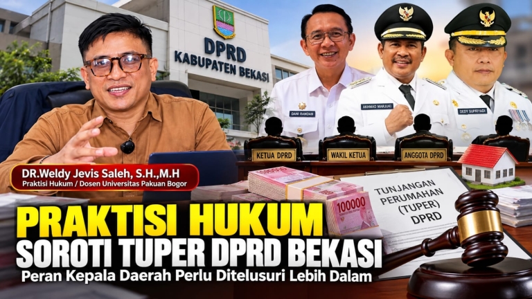 Keterangan foto : DR. Weldy Jevis Saleh, S.H., M.H