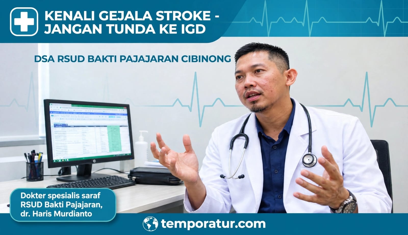 Keterangan foto :RSUD Bakti Pajajaran Kembangkan Layanan DSA, Percepat Penanganan Stroke di Kabupaten Bogor