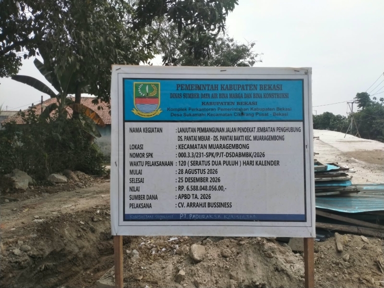 Keterangan foto : Warga Pantai Bakti Pertanyakan Kelengkapan Dokumen Lingkungan Proyek Senilai Rp6 Miliar