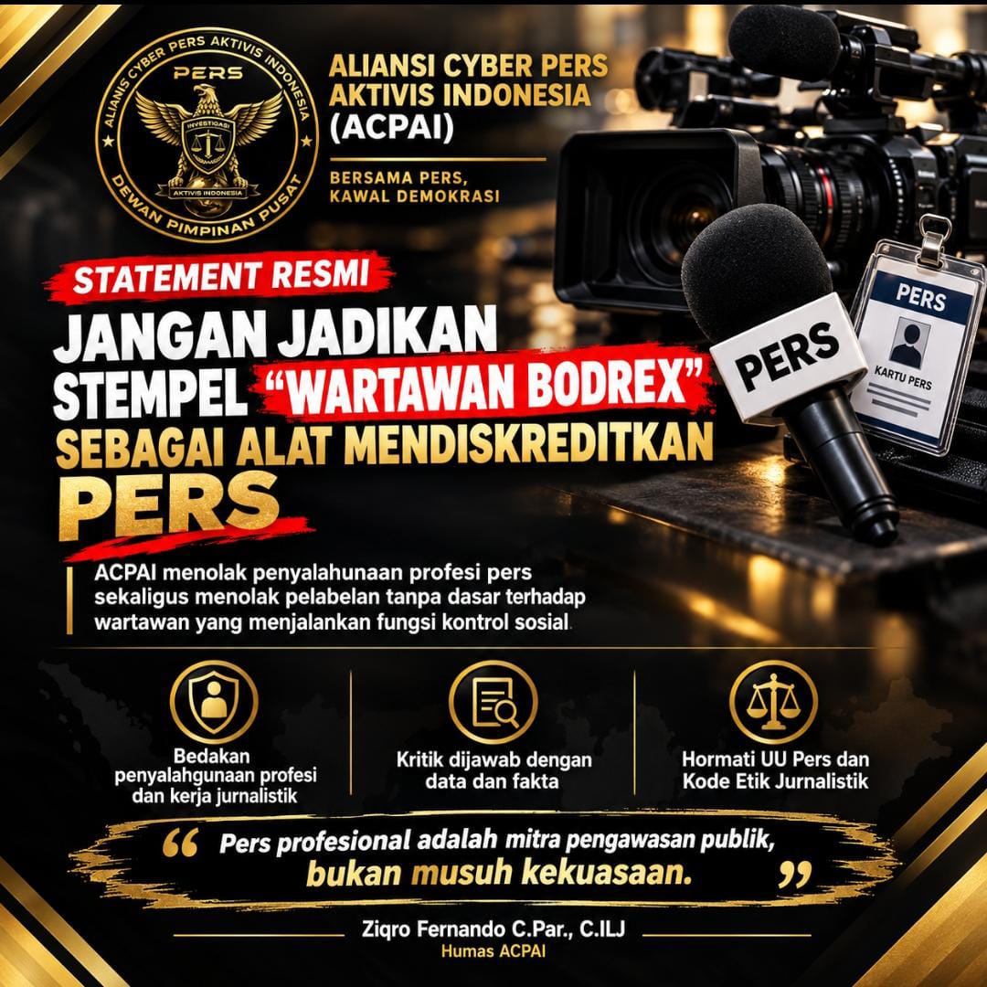 ACPAI: Istilah “Wartawan Bodrex” Jangan Jadi Stigma untuk Membungkam Kritik Pers (ft.ilustrasi)